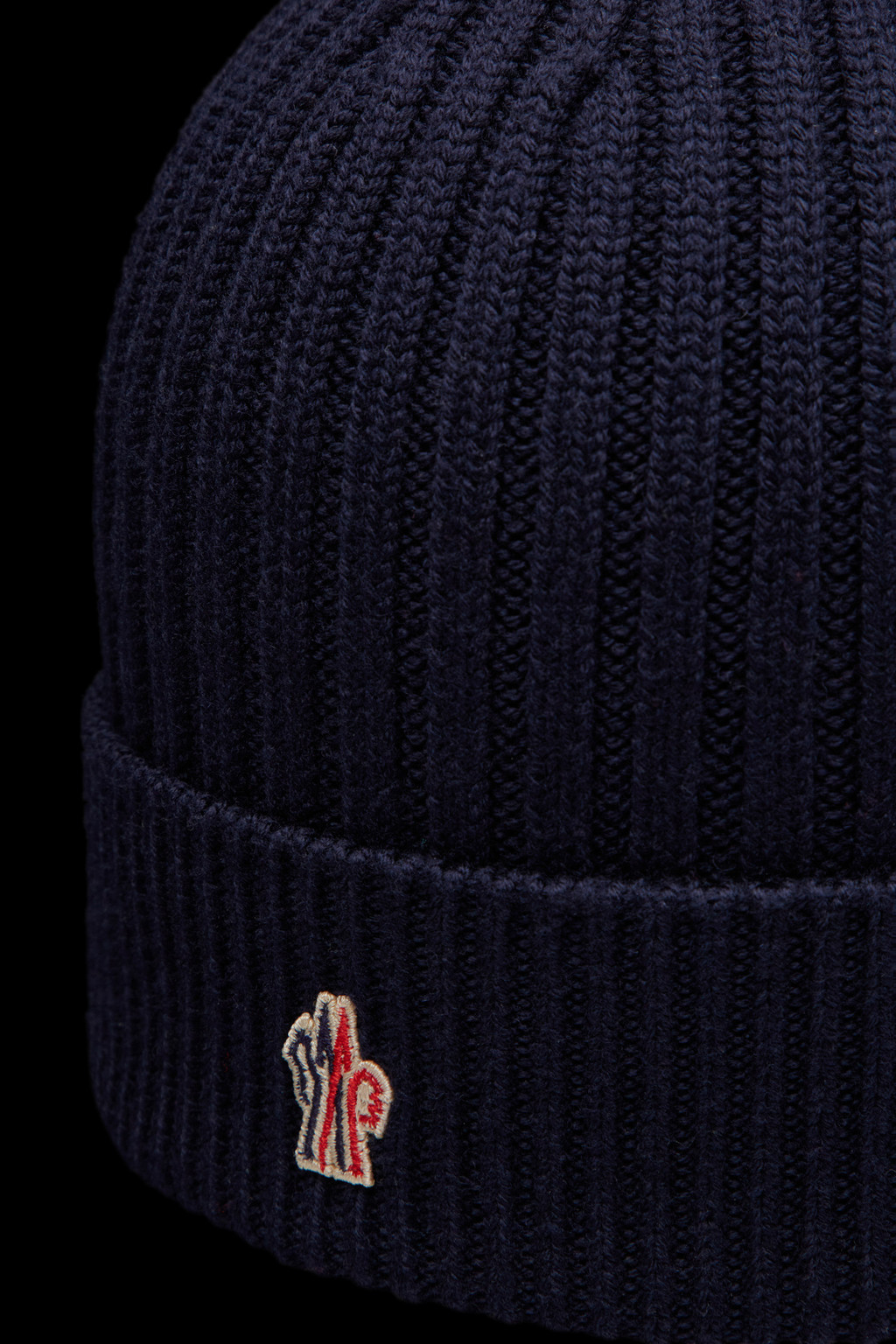 Ribbed Knit Wool Beanie