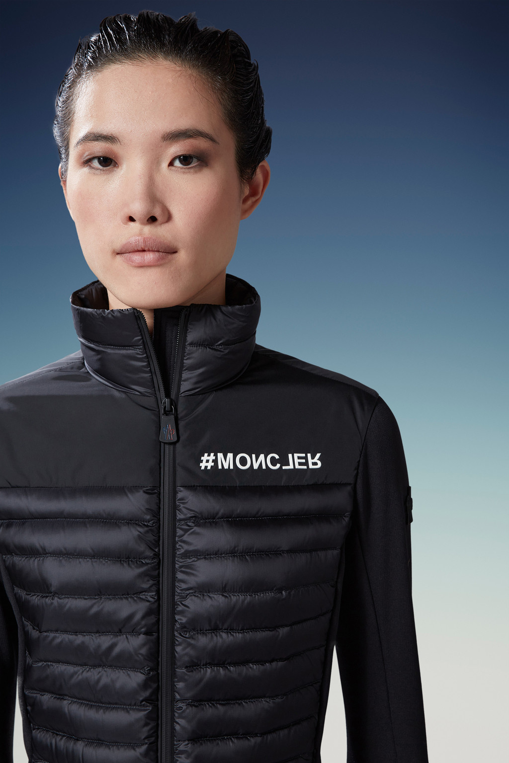 Padded Zip-Up Sweatshirt