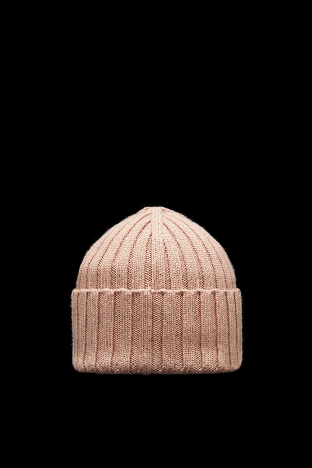 Ribbed Knit Wool Beanie
