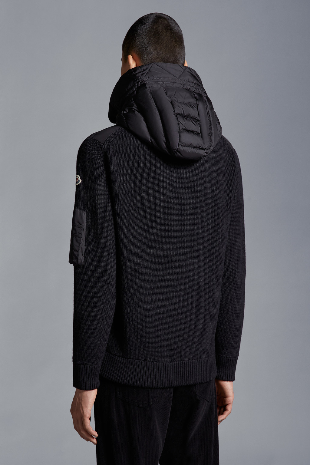 Padded Wool Hoodie