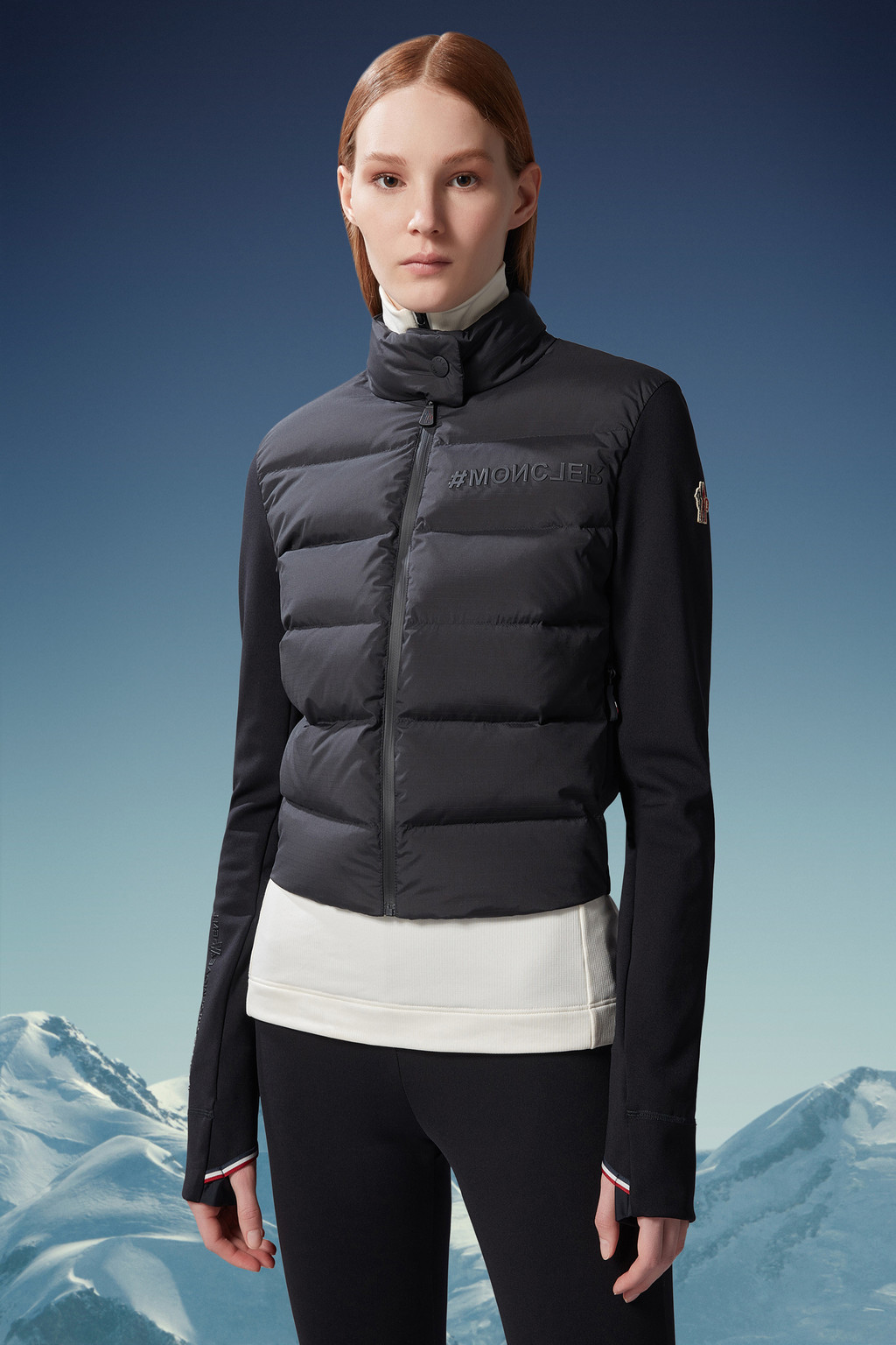 Padded Zip-Up Sweatshirt