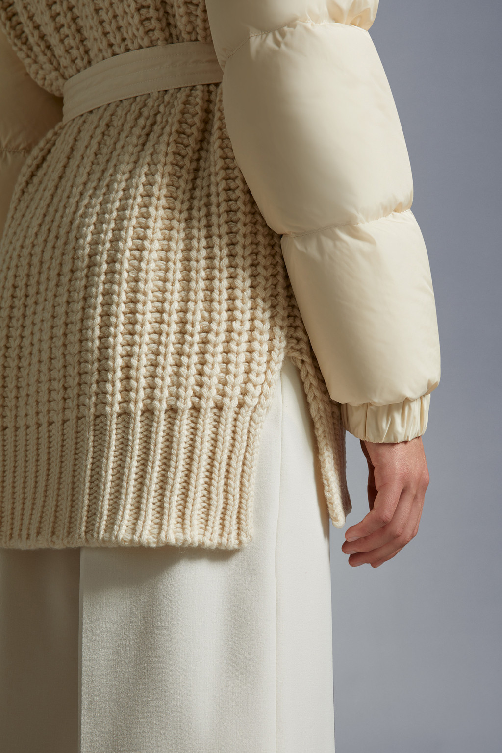 Padded Cashmere Cardigan