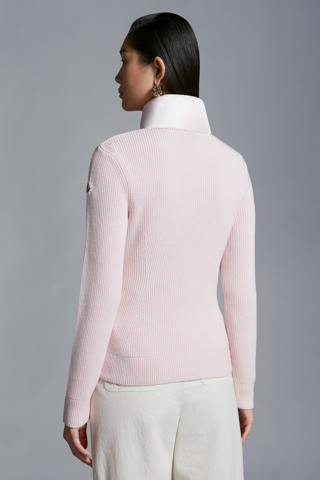 Padded Wool Cardigan