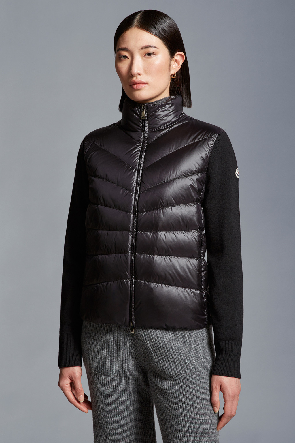 Padded Wool Cardigan