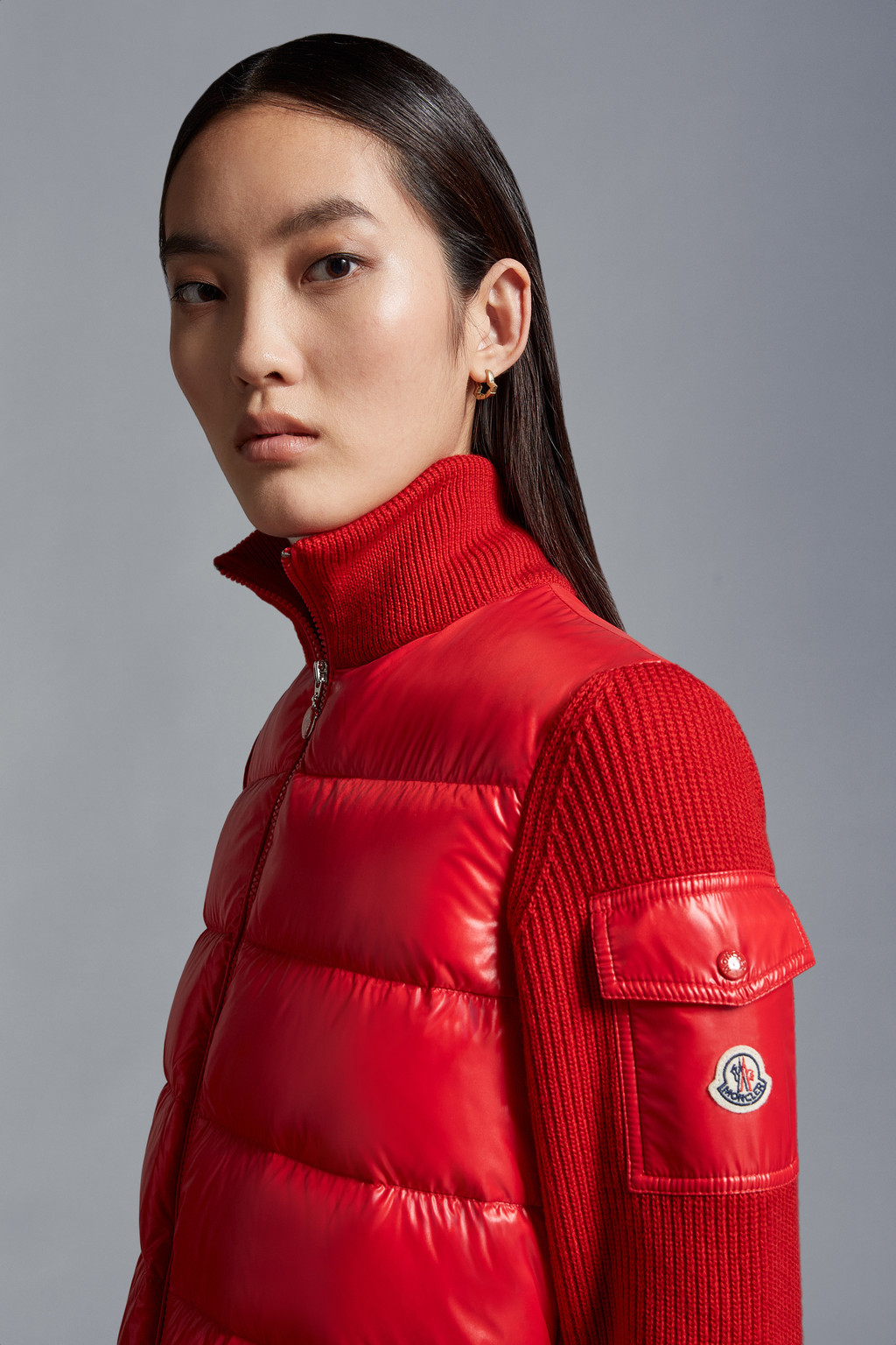 Padded Wool Cardigan