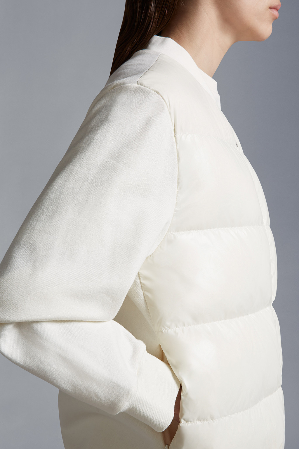 Padded Zip-Up Sweatshirt