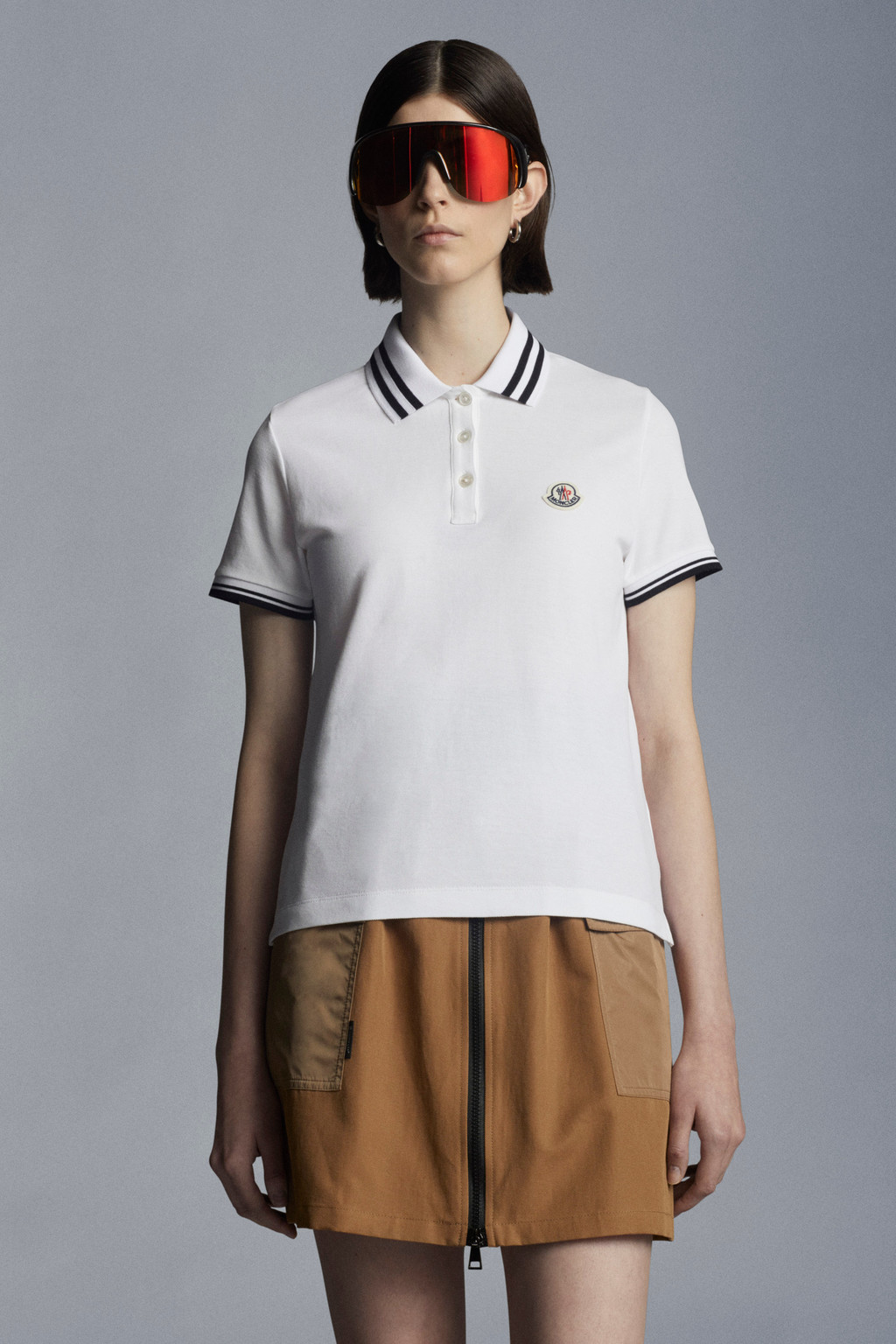 Logo Patch Polo Shirt