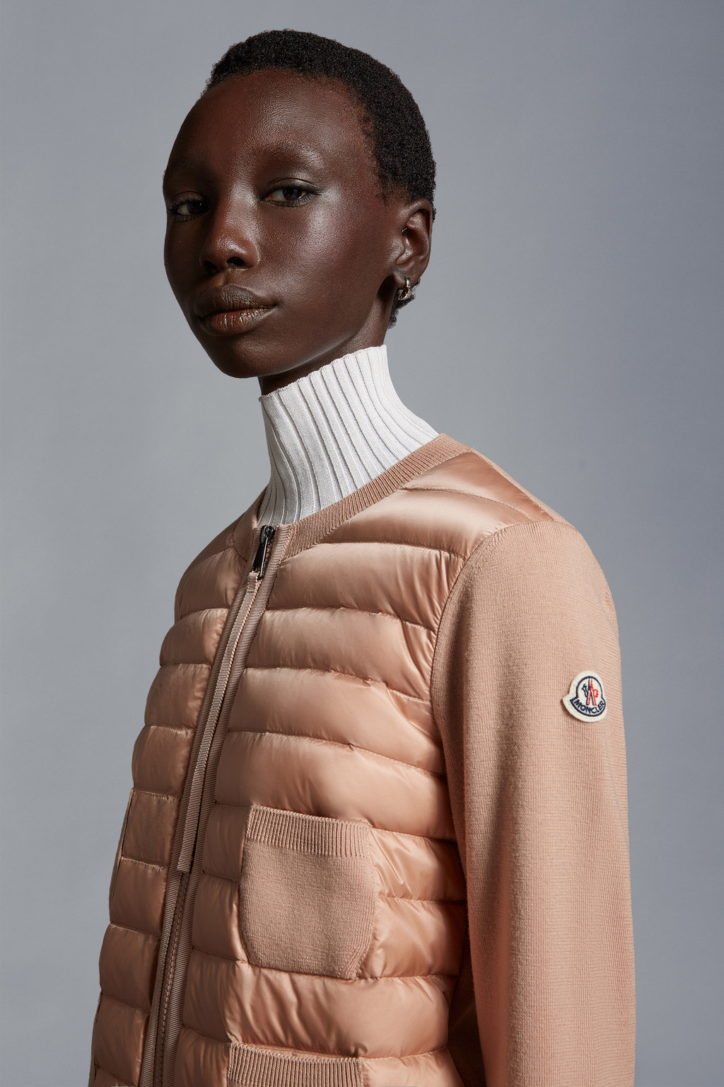 Padded Wool Cardigan