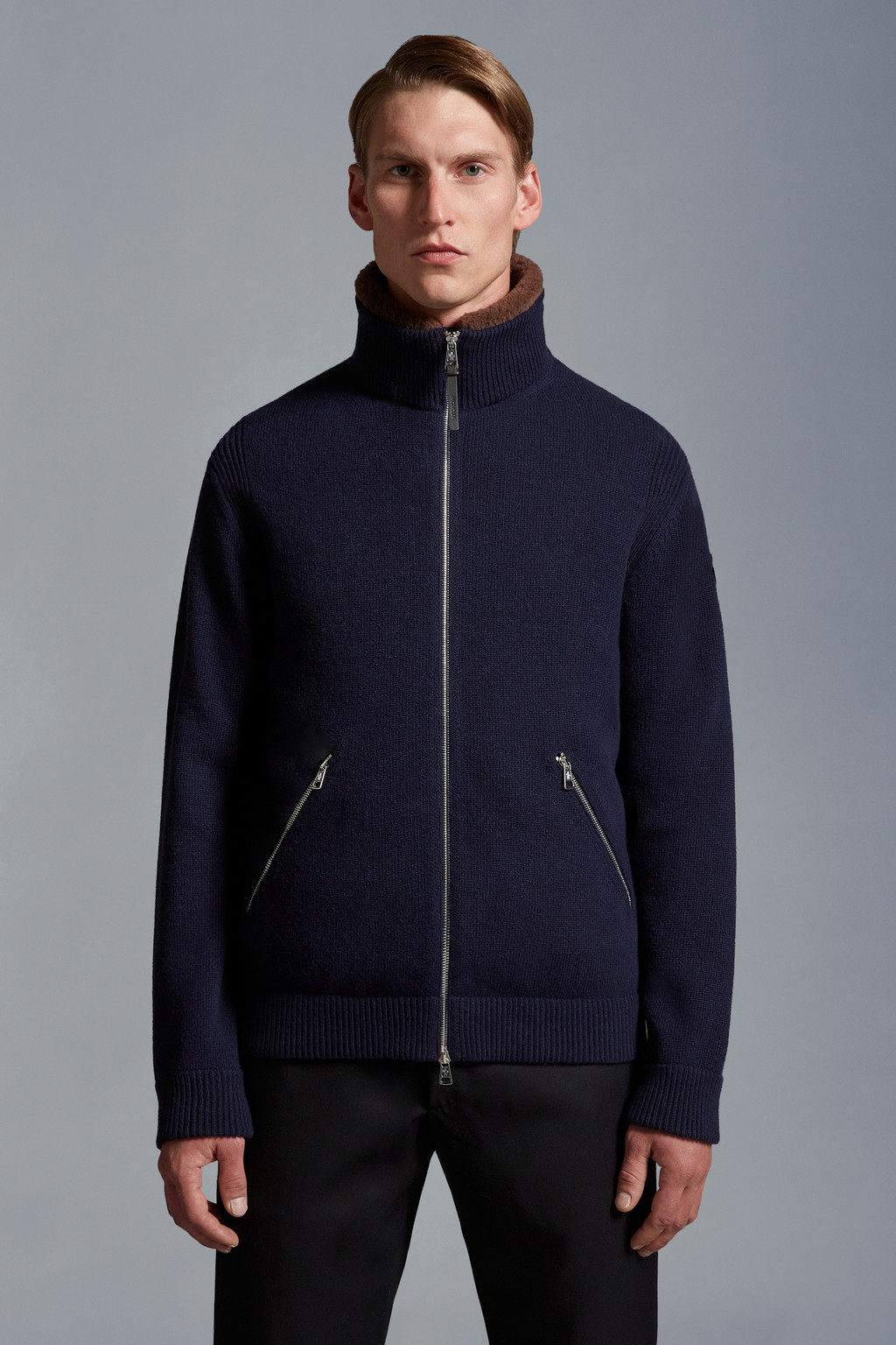 Padded Wool Cardigan