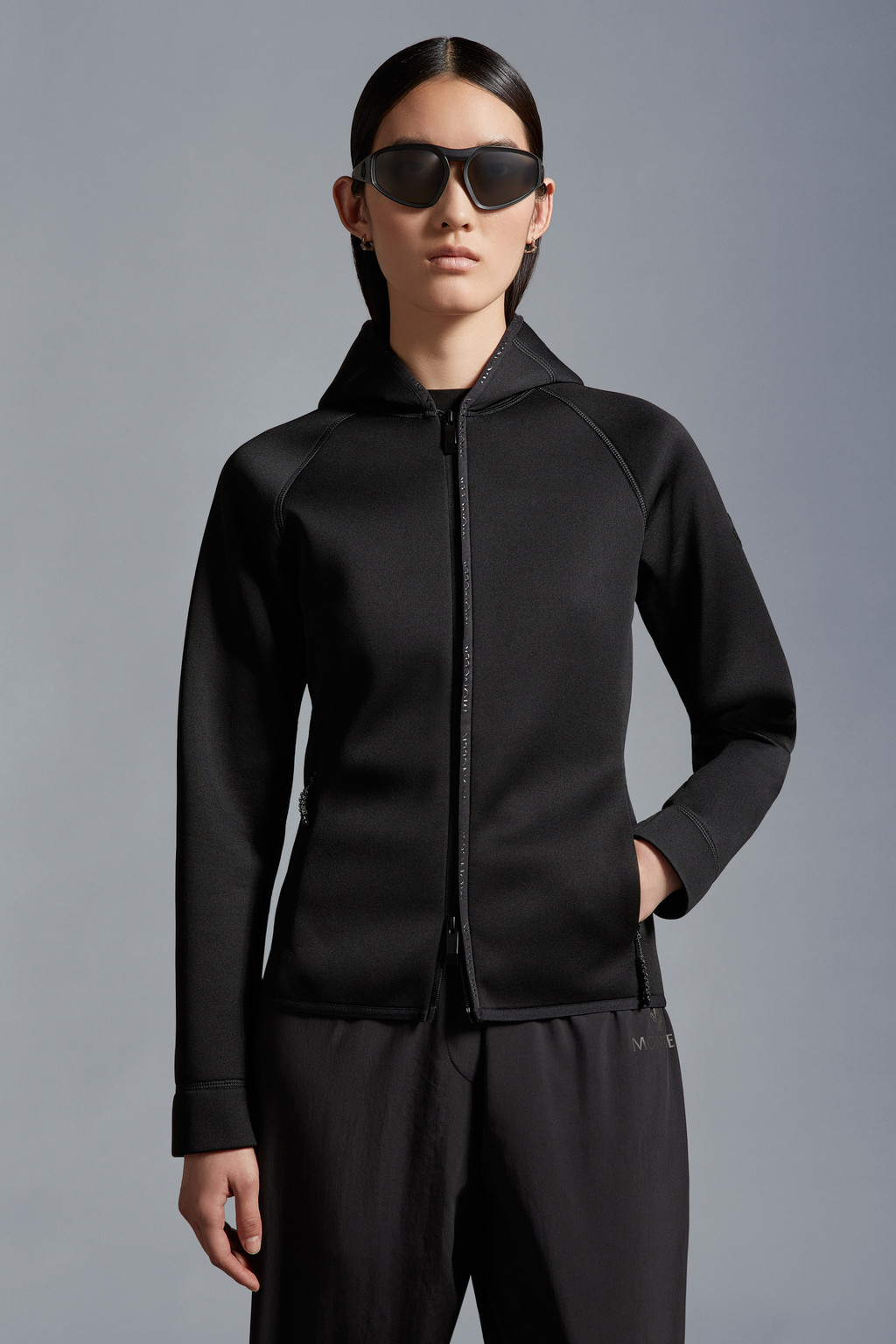Neoprene Zip-Up Hoodie