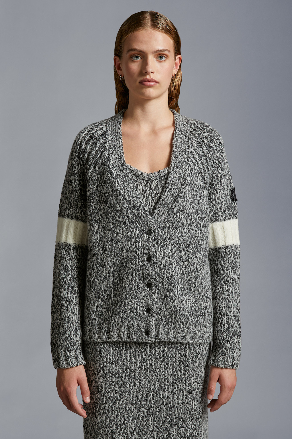 Mouliné Wool Cardigan