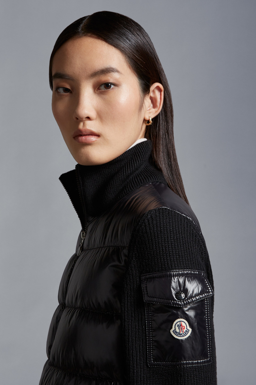 Padded Wool Cardigan