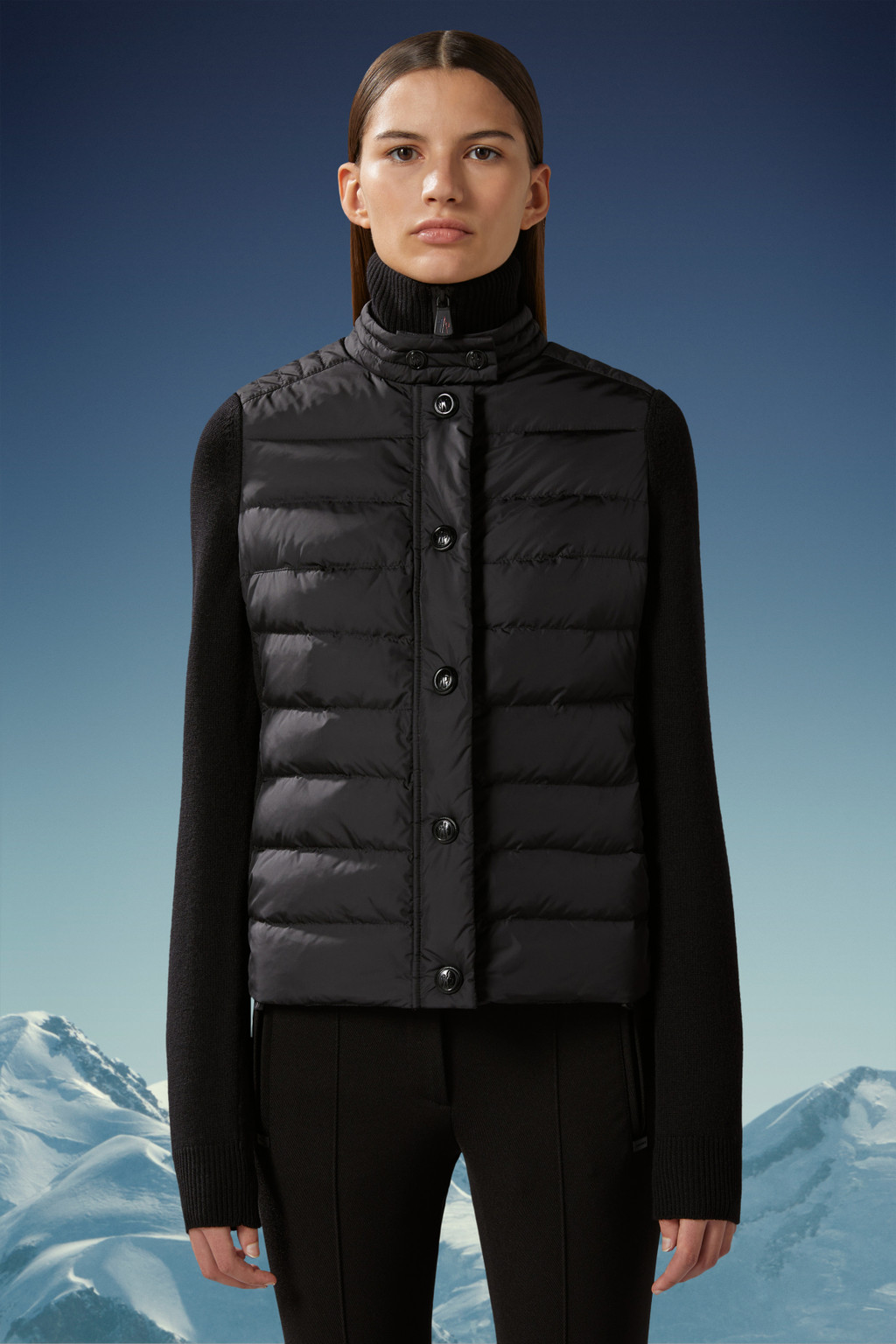 Padded Wool Cardigan