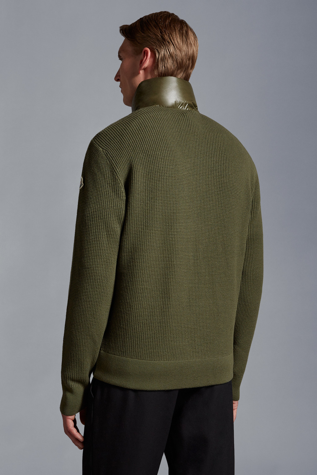 Padded Wool Cardigan