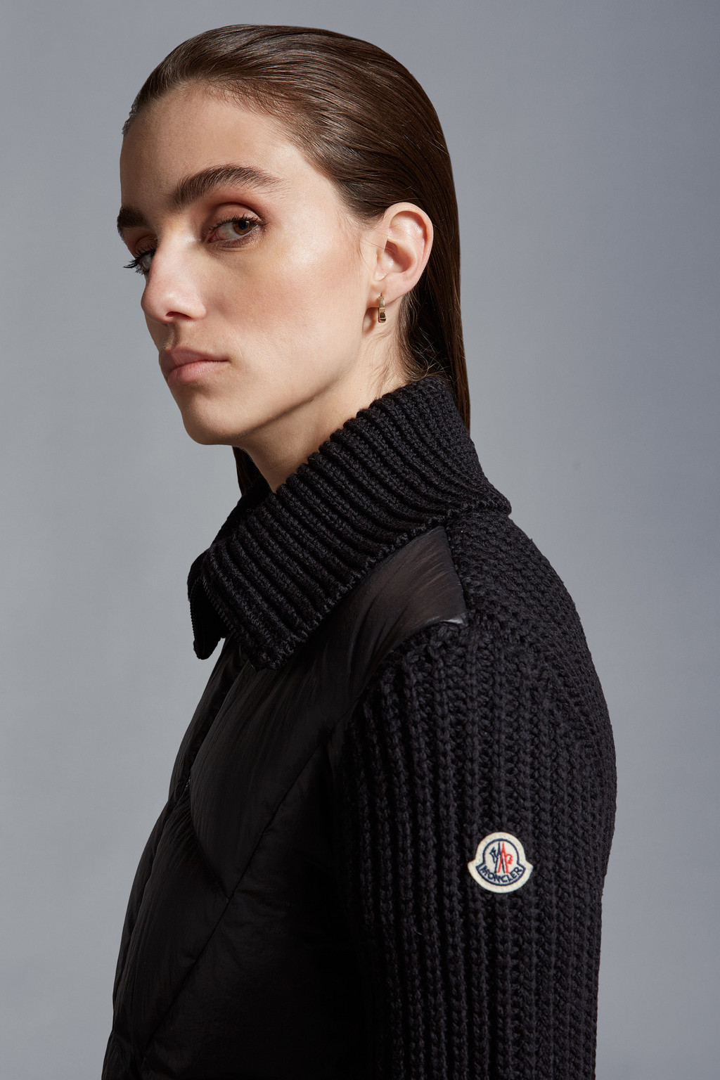 Padded Wool Cardigan