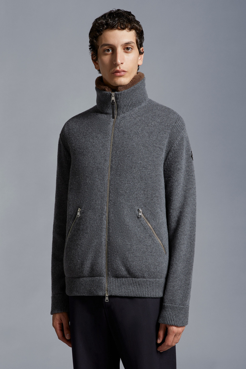 Padded Wool Cardigan