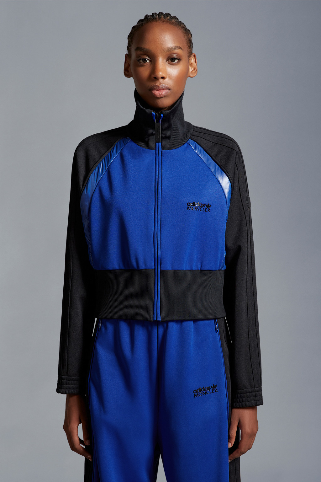 Acetate Zip-Up Sweatshirt