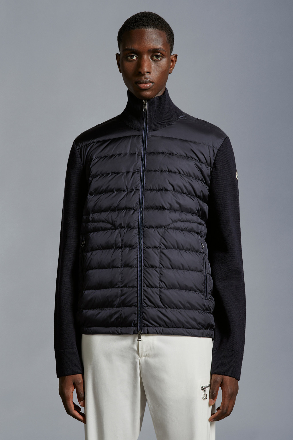 Padded Wool Cardigan