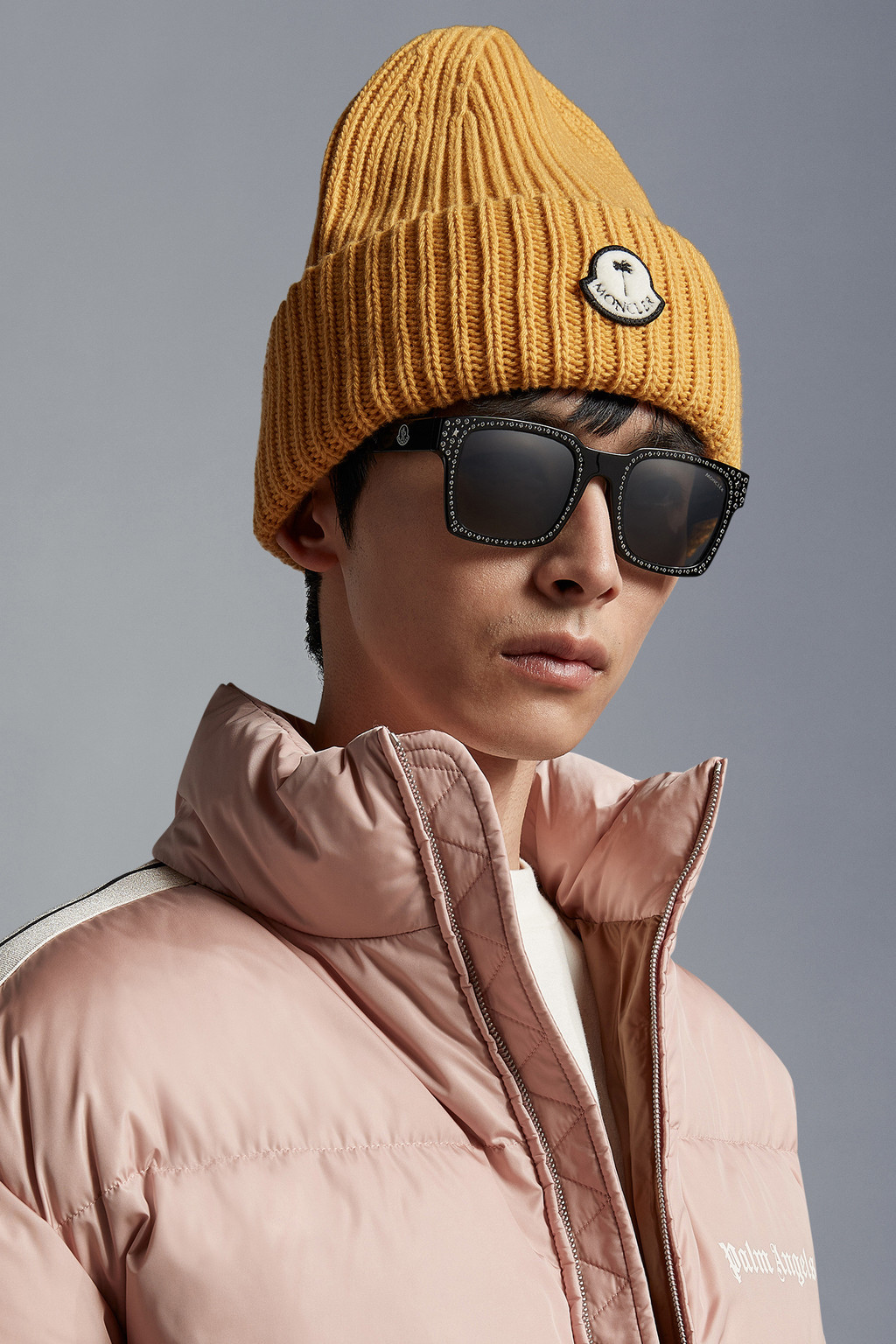 Crystal-Encrusted Squared Sunglasses