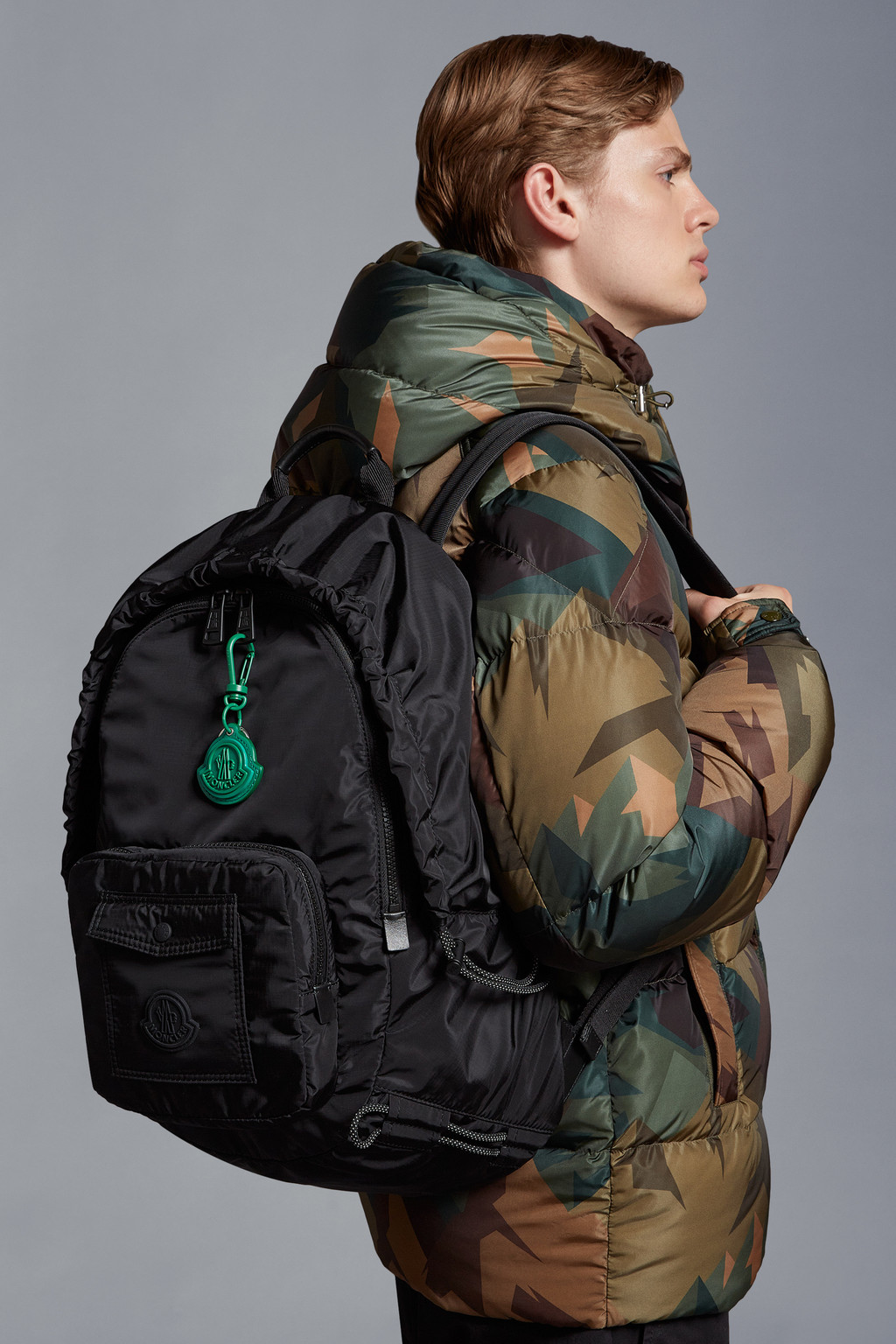 Logo Leather Key Ring