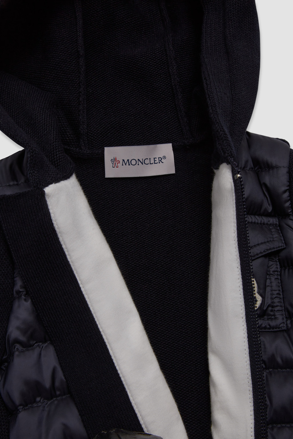 Padded Zip-Up Cotton Hoodie