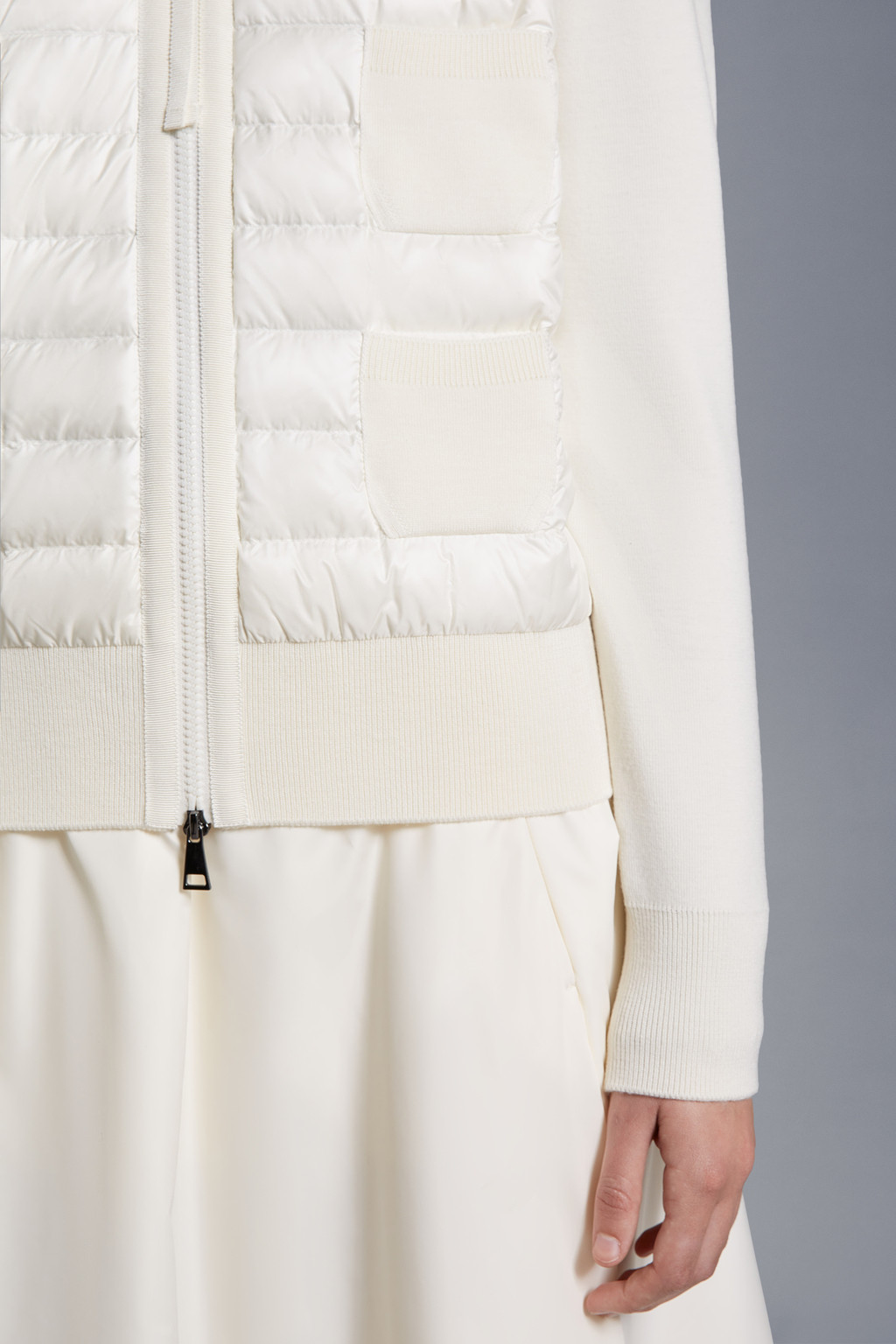 Padded Wool Cardigan