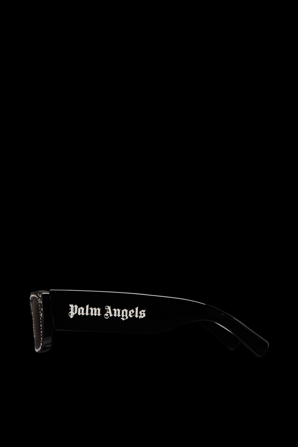 Crystal-Encrusted Rectangular Sunglasses