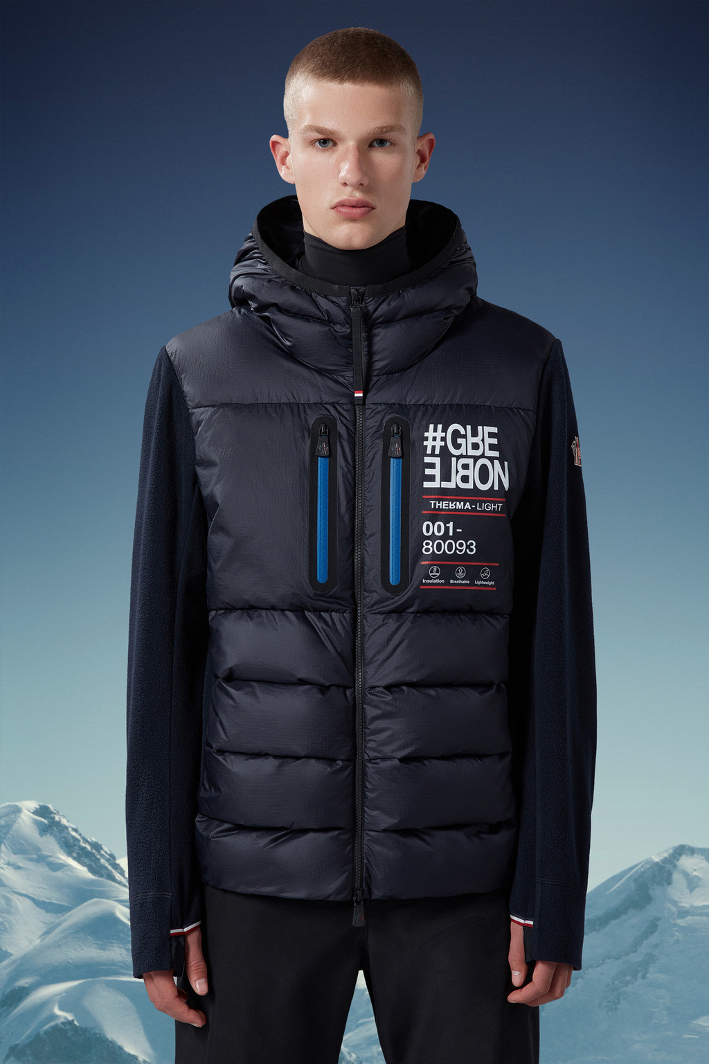 Padded Fleece Zip-Up Hoodie