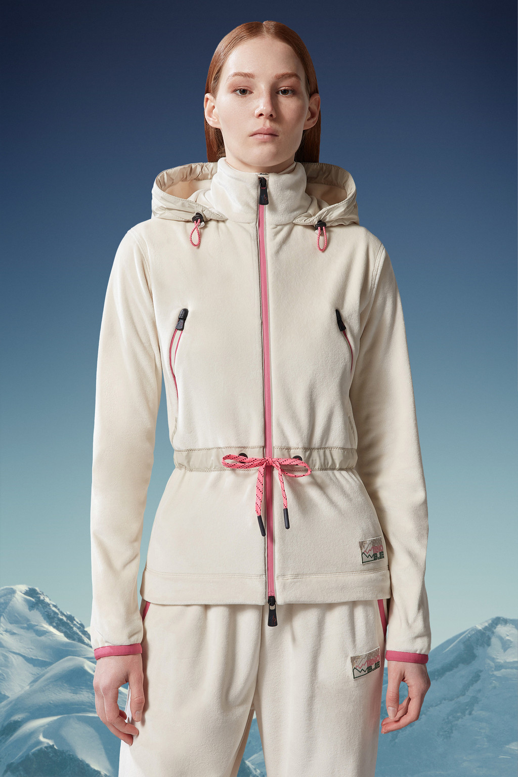 Velour Zip-Up Hoodie