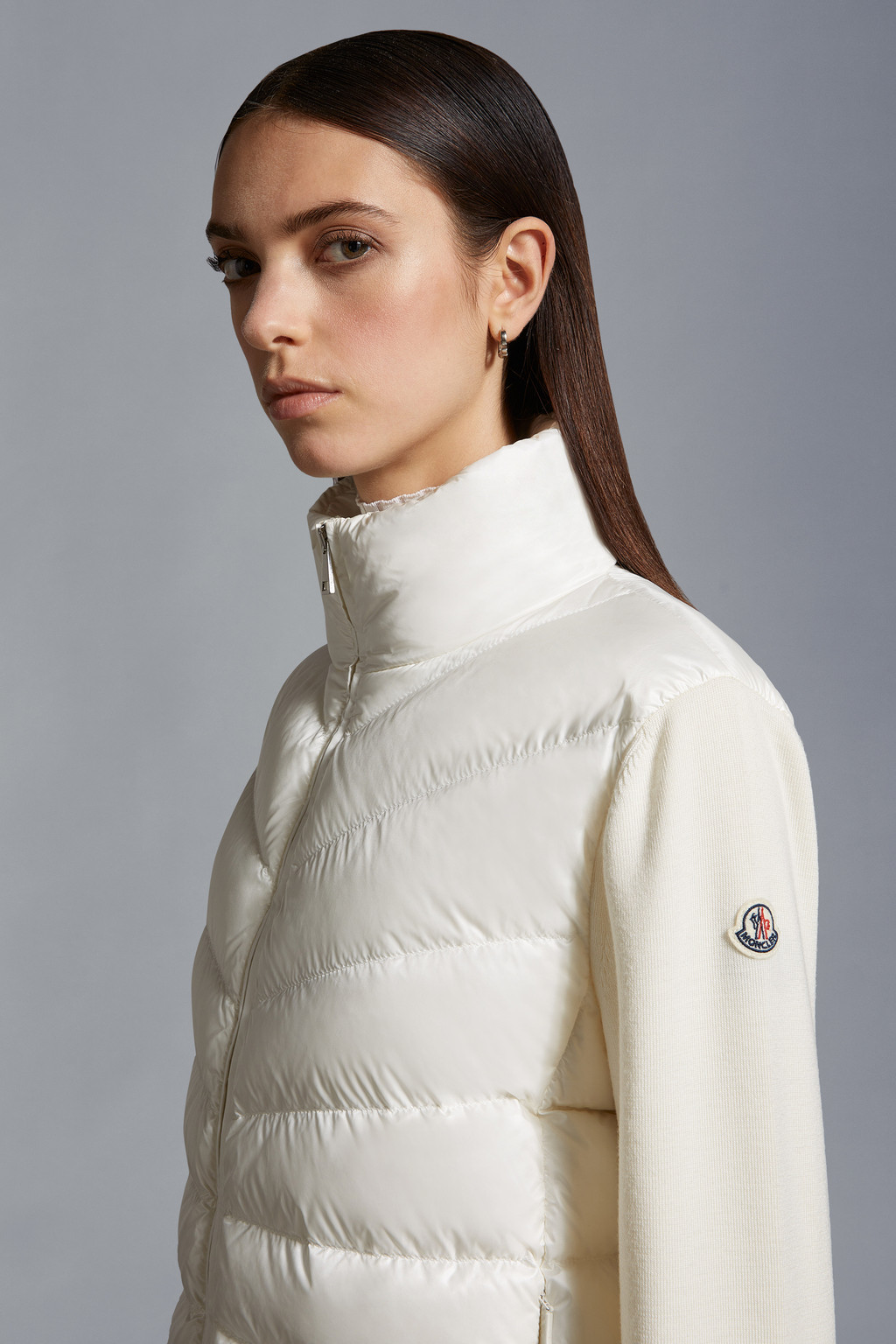 Padded Wool Cardigan