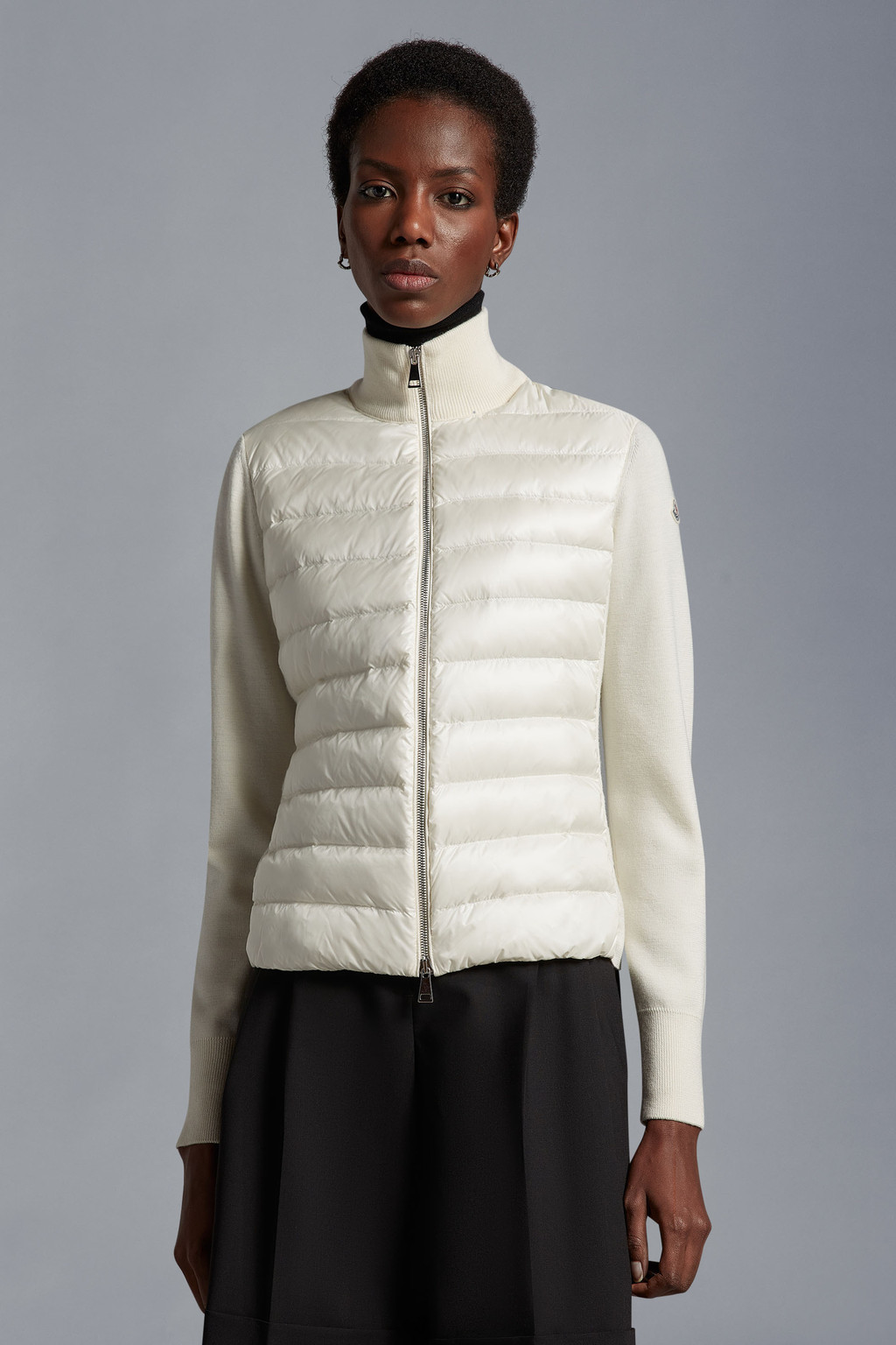 Padded Wool Cardigan