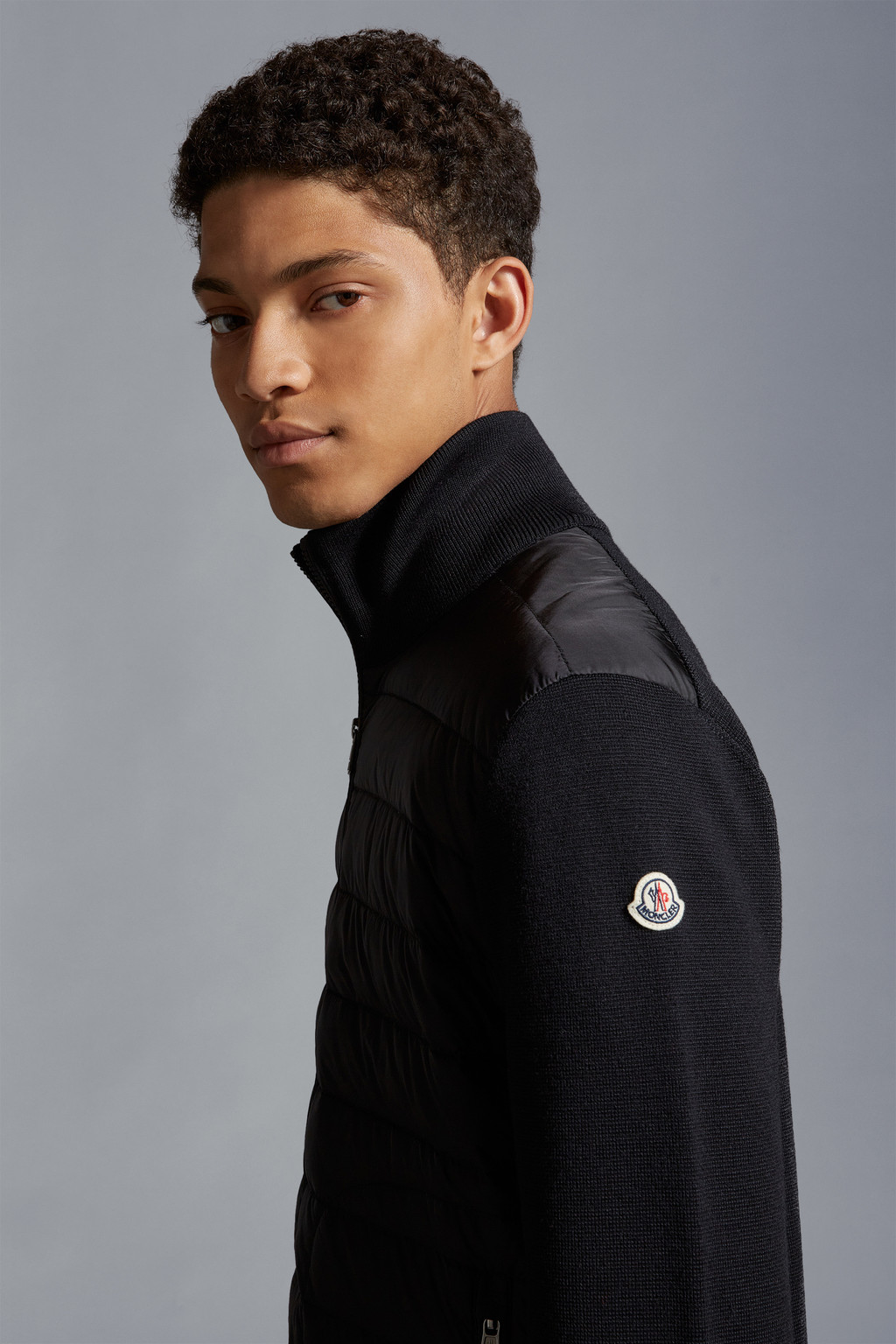 Padded Wool Cardigan