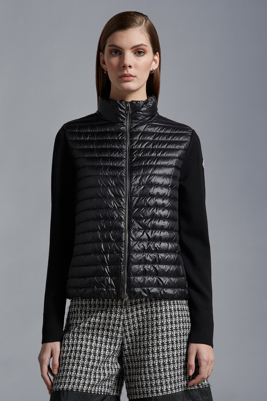 Padded Wool Cardigan