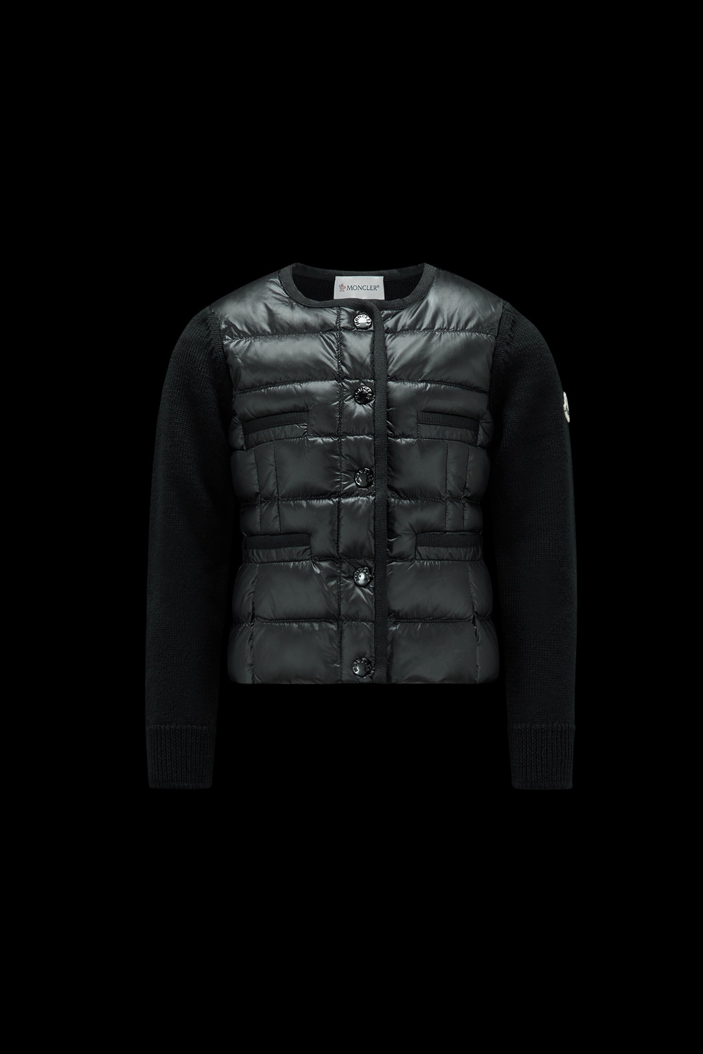 Padded Wool Cardigan