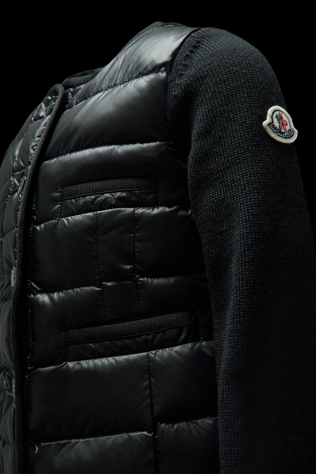 Padded Wool Cardigan