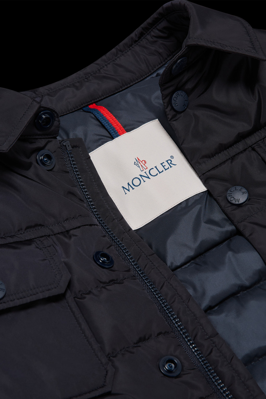 Inter x Moncler Padded Shacket