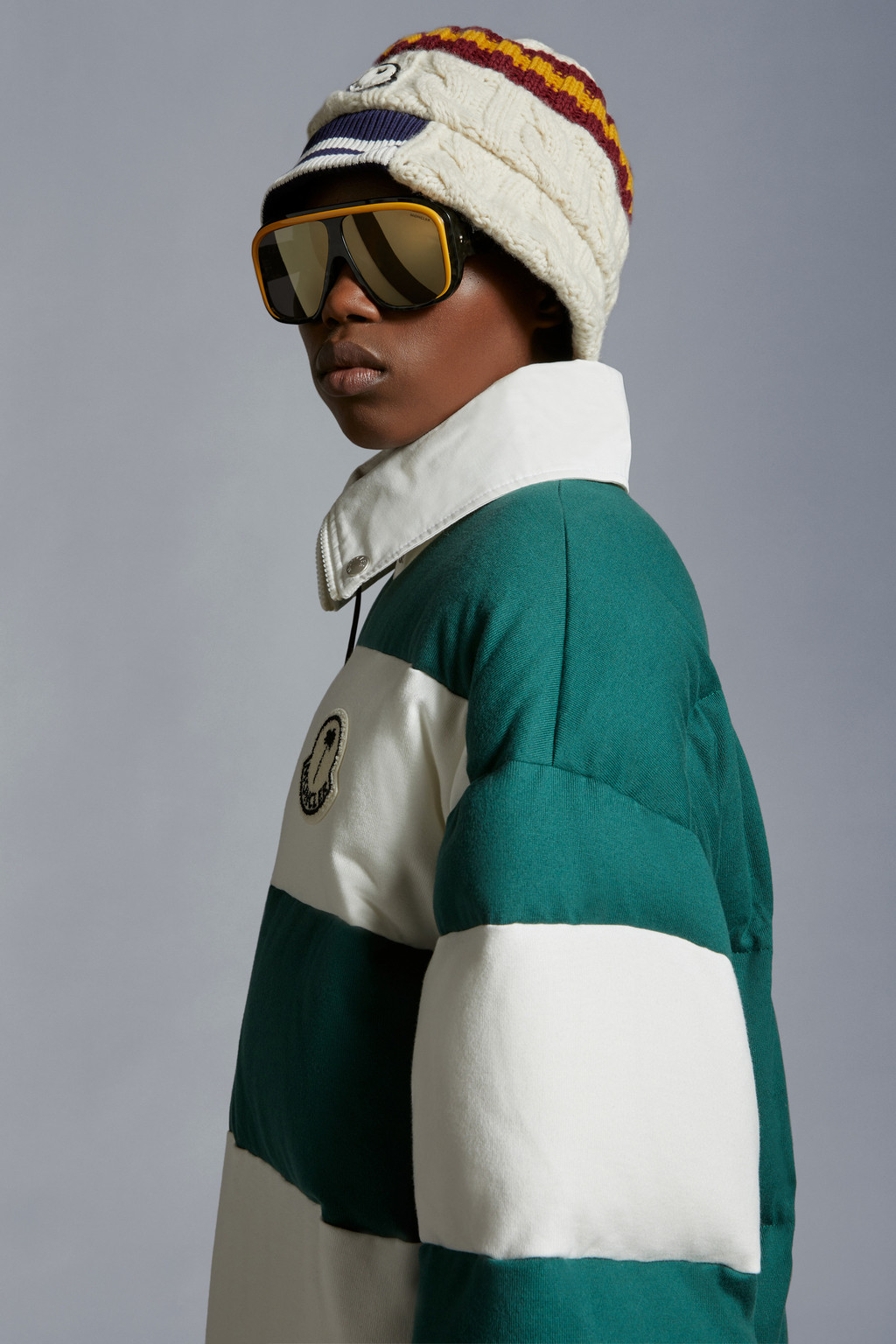 Padded Striped Polo Shirt