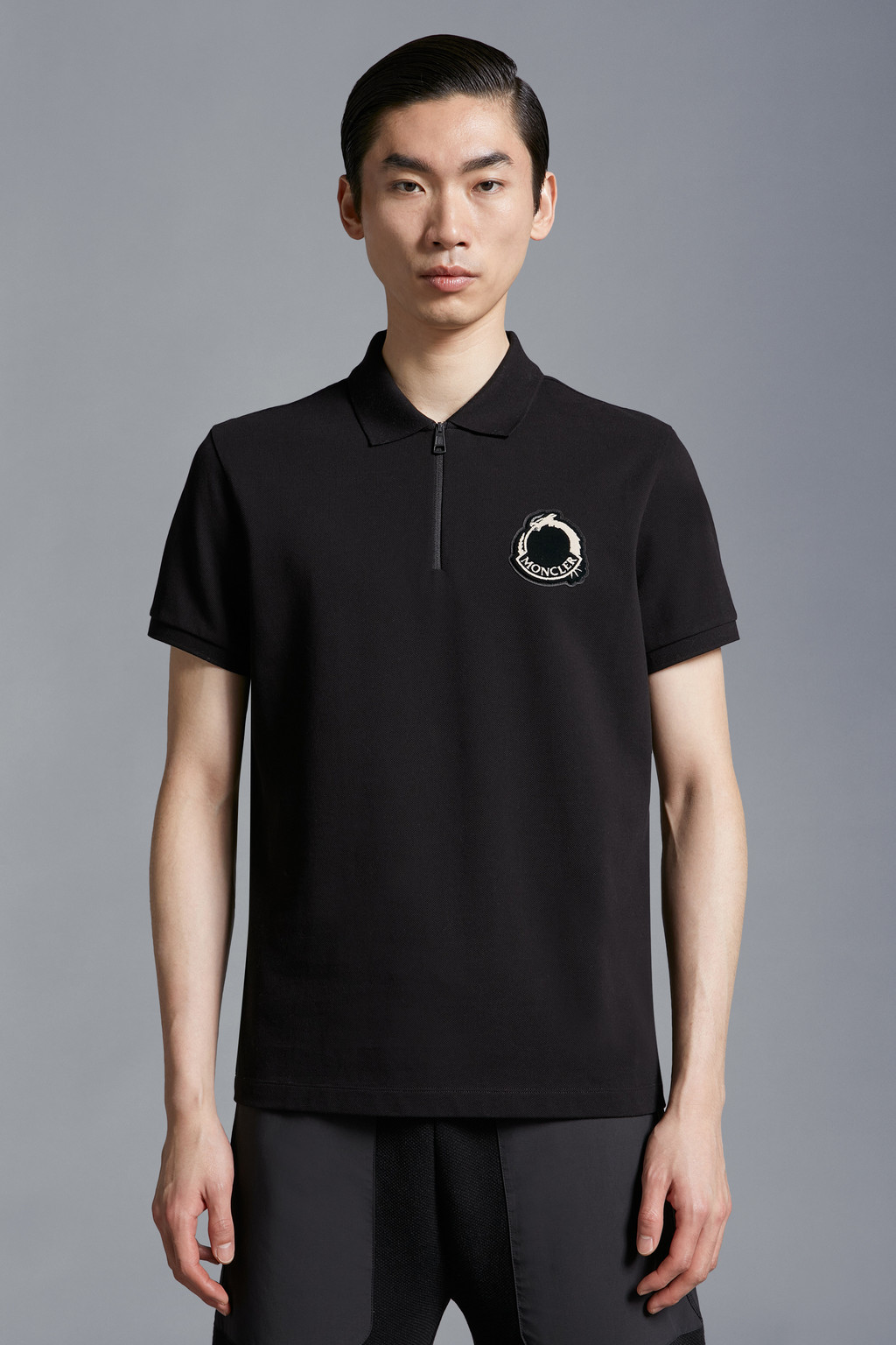 Logo Patch Polo Shirt