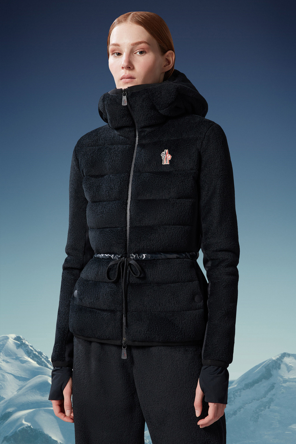 Padded Fleece Zip-Up Hoodie