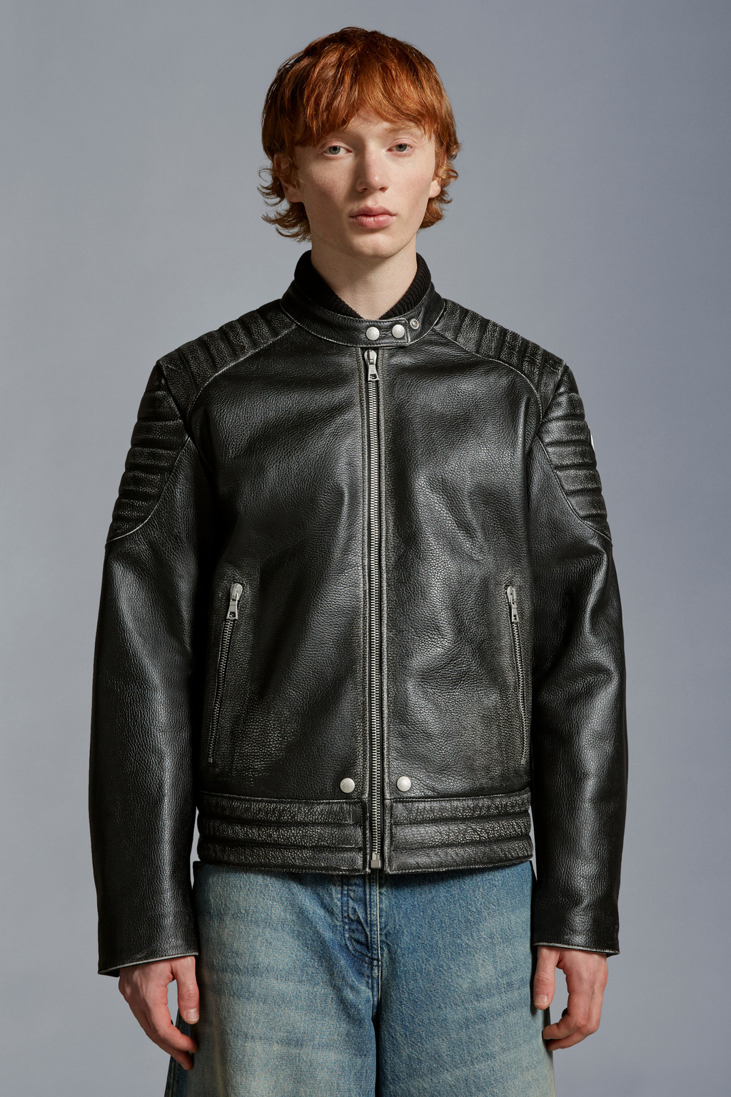Vicsek Leather Down Jacket