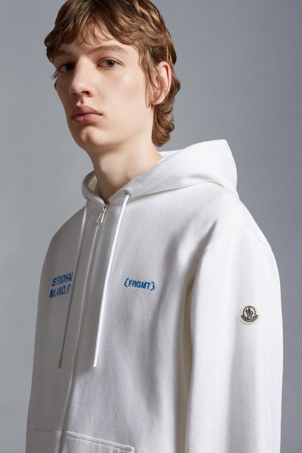 Logo Motif Zip-Up Hoodie