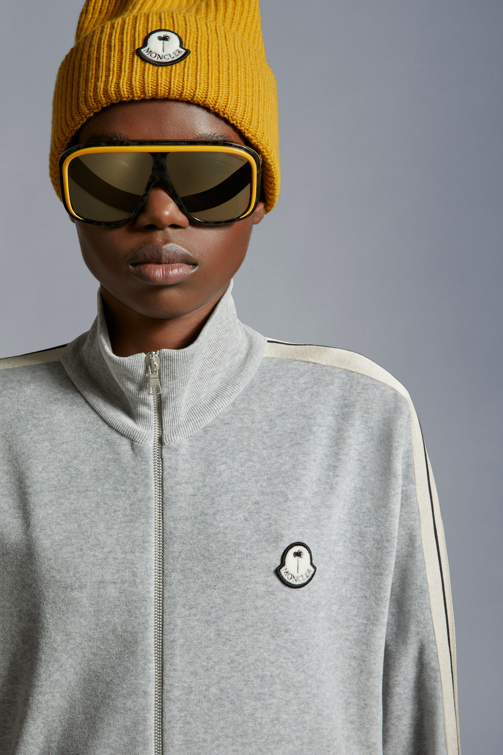 Chenille Zip-Up Sweatshirt