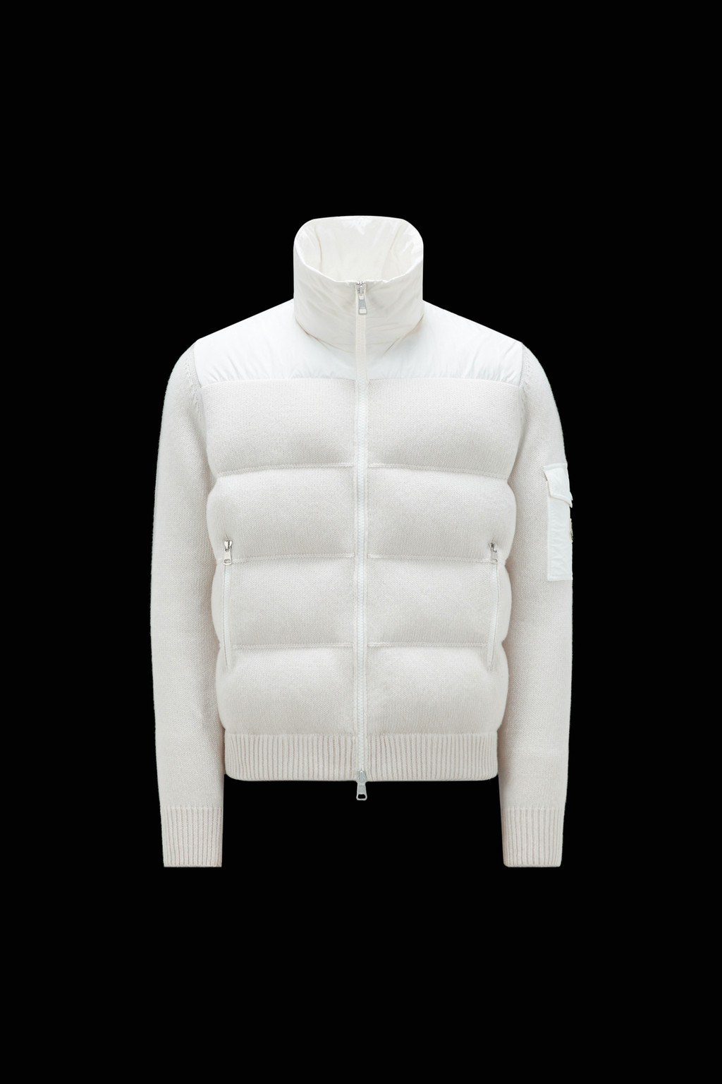 Padded Wool Cardigan