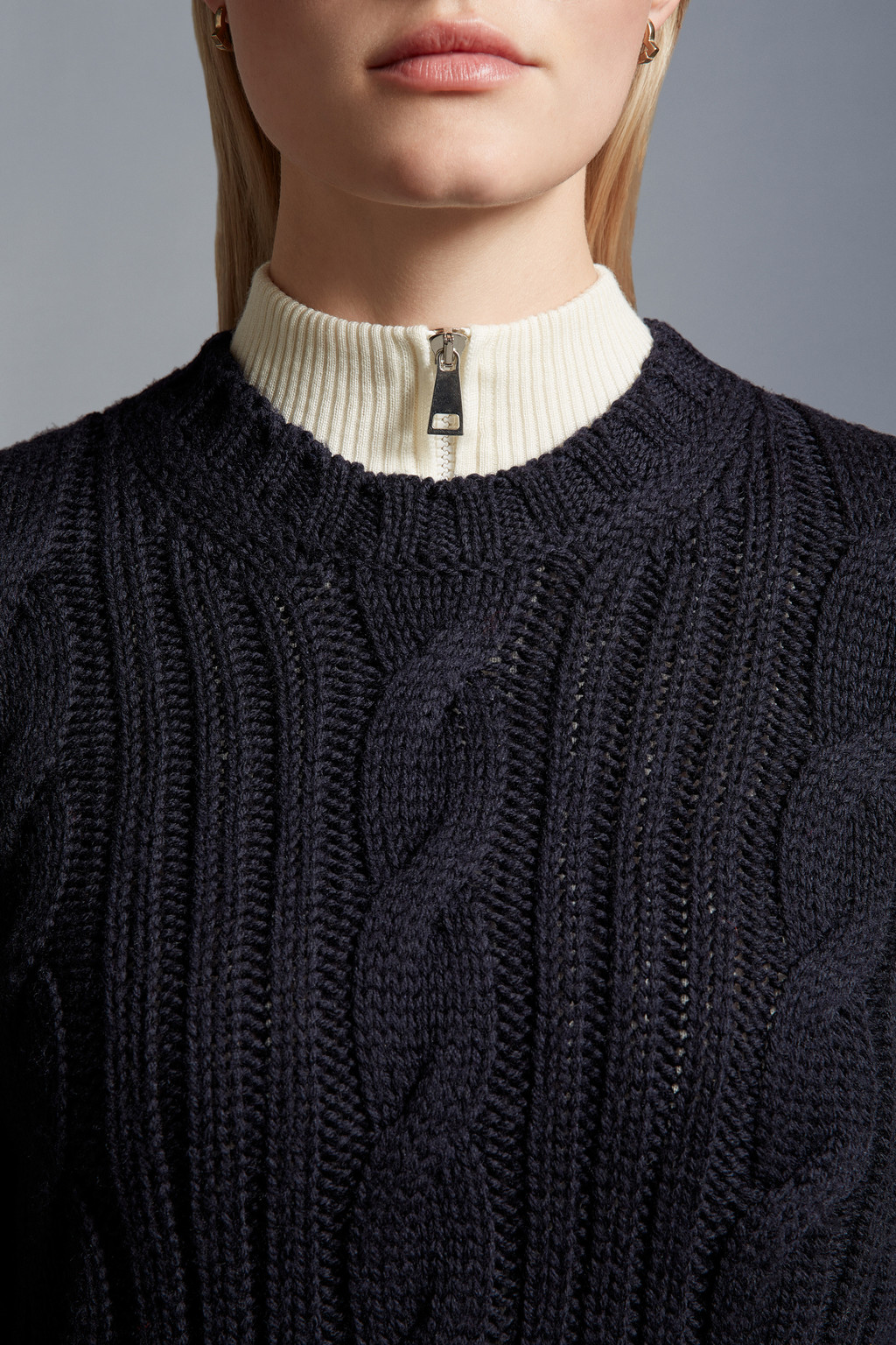 Cable Knit Wool Sweater