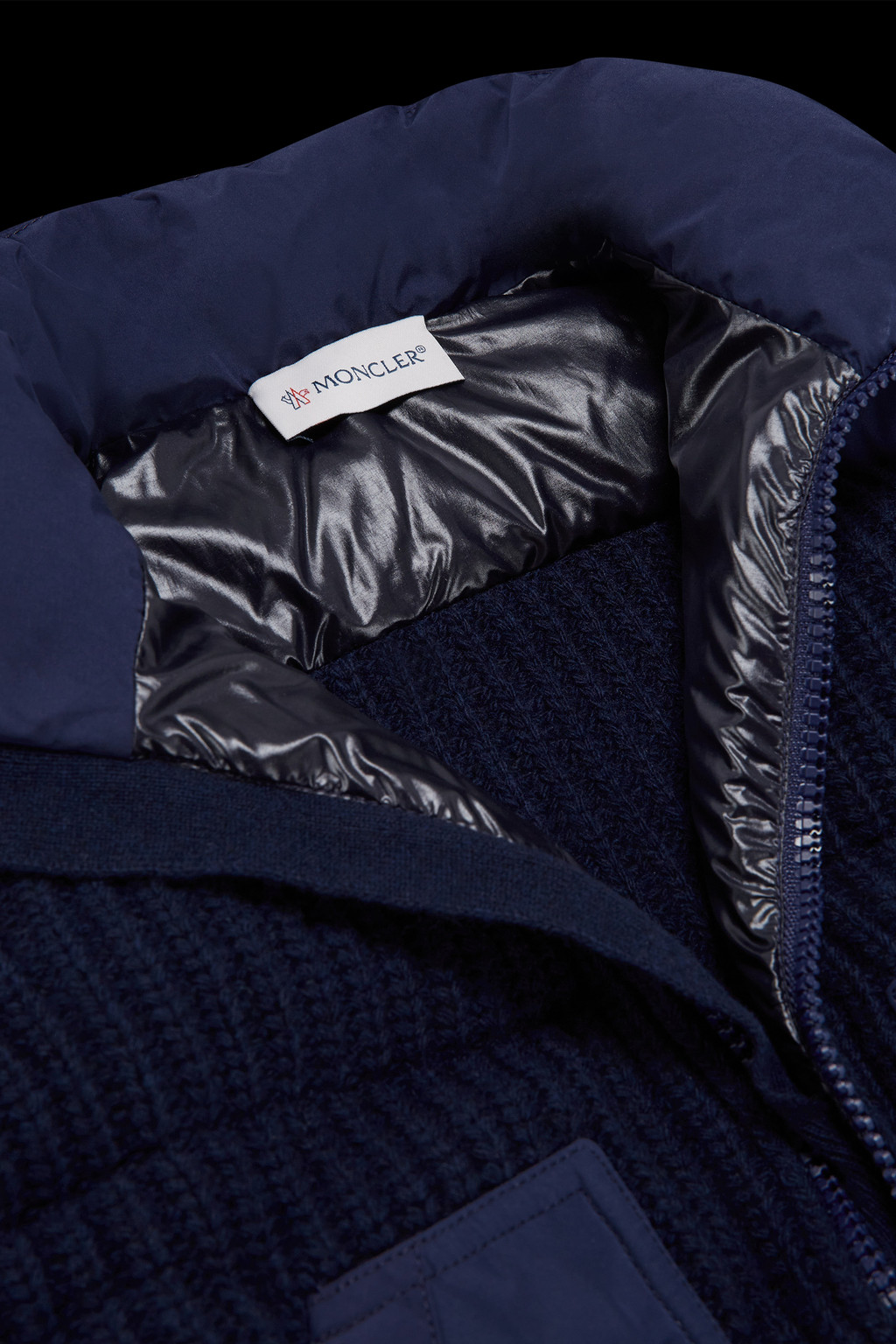 Padded Wool Cardigan