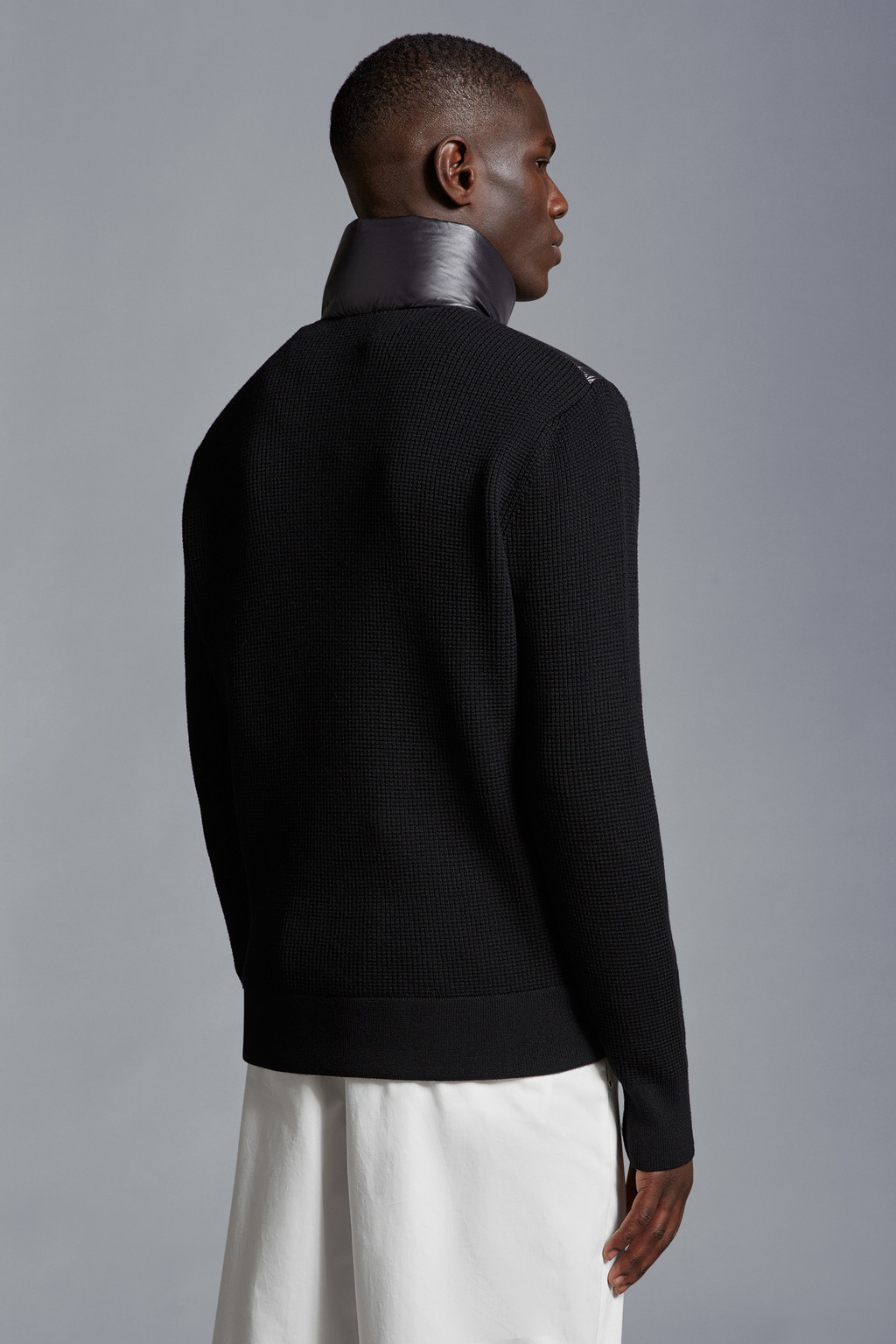 Padded Wool Cardigan