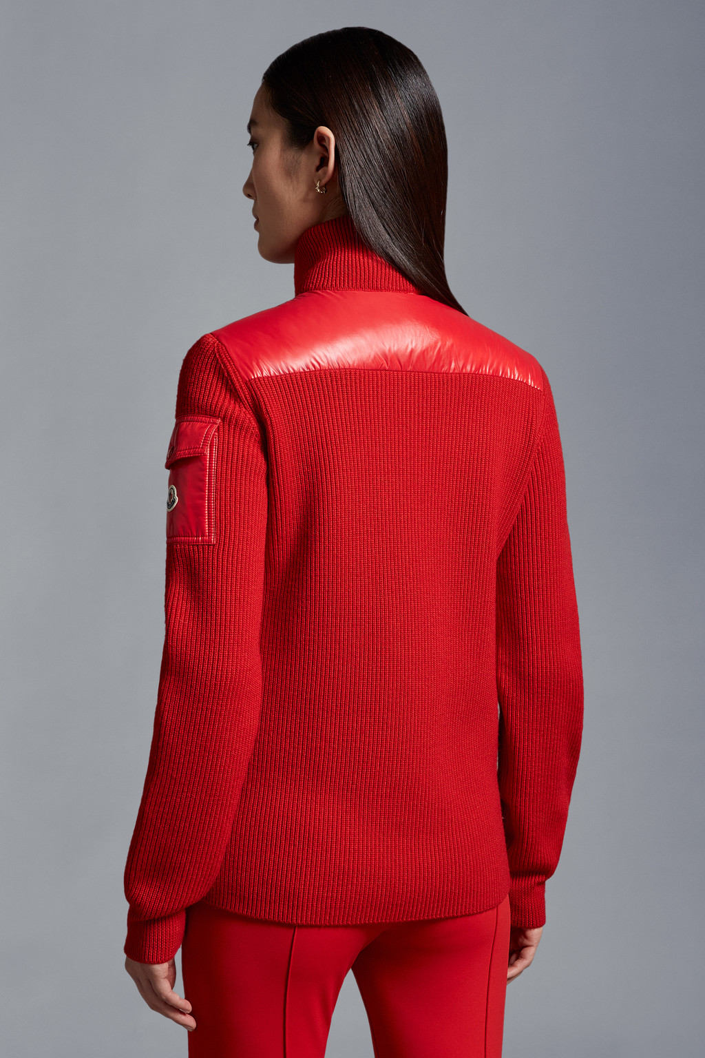 Padded Wool Cardigan