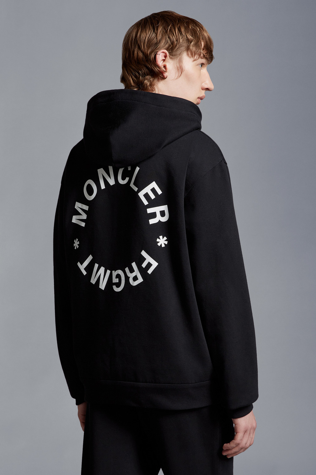 Logo Motif Zip-Up Hoodie