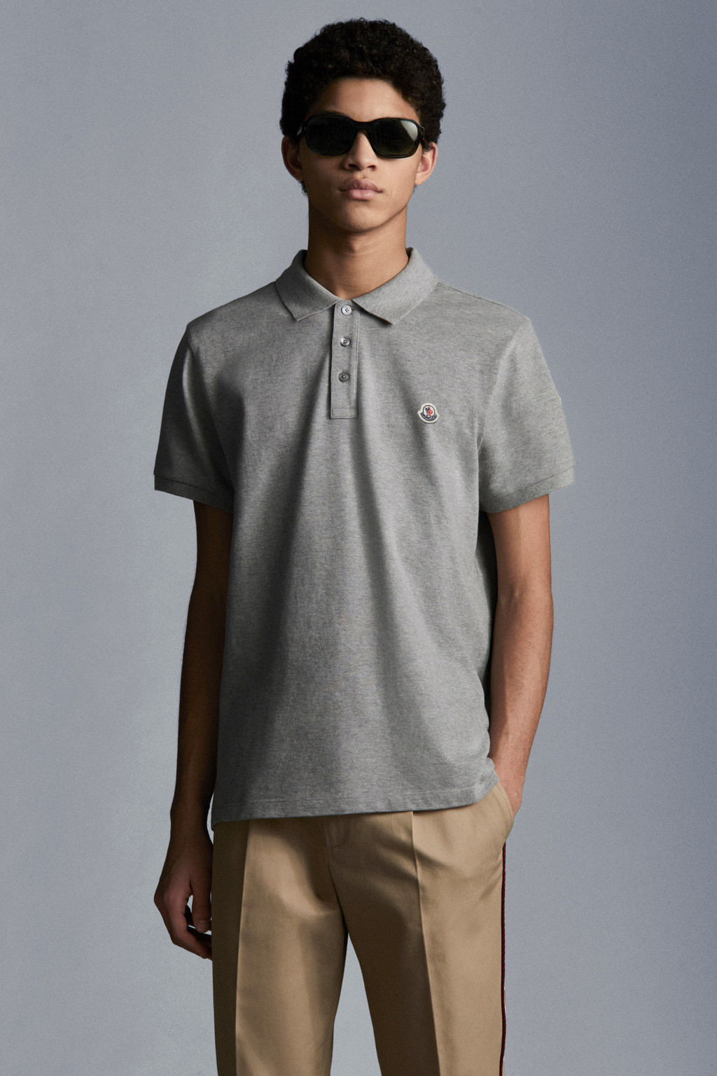 Logo Patch Polo Shirt