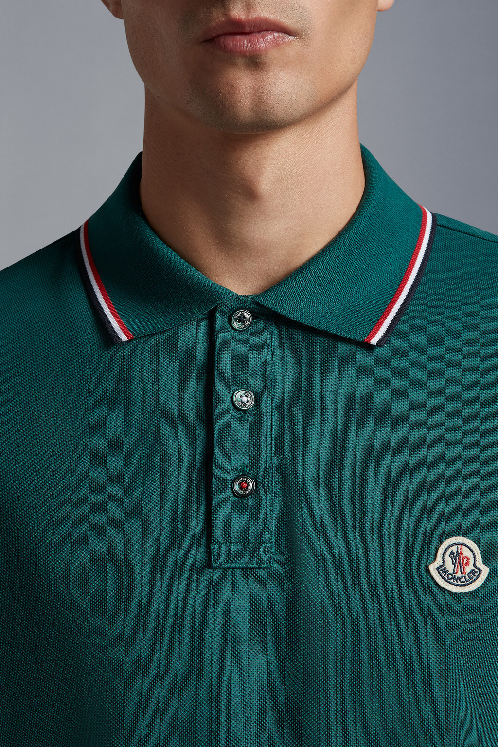 Logo Patch Polo Shirt